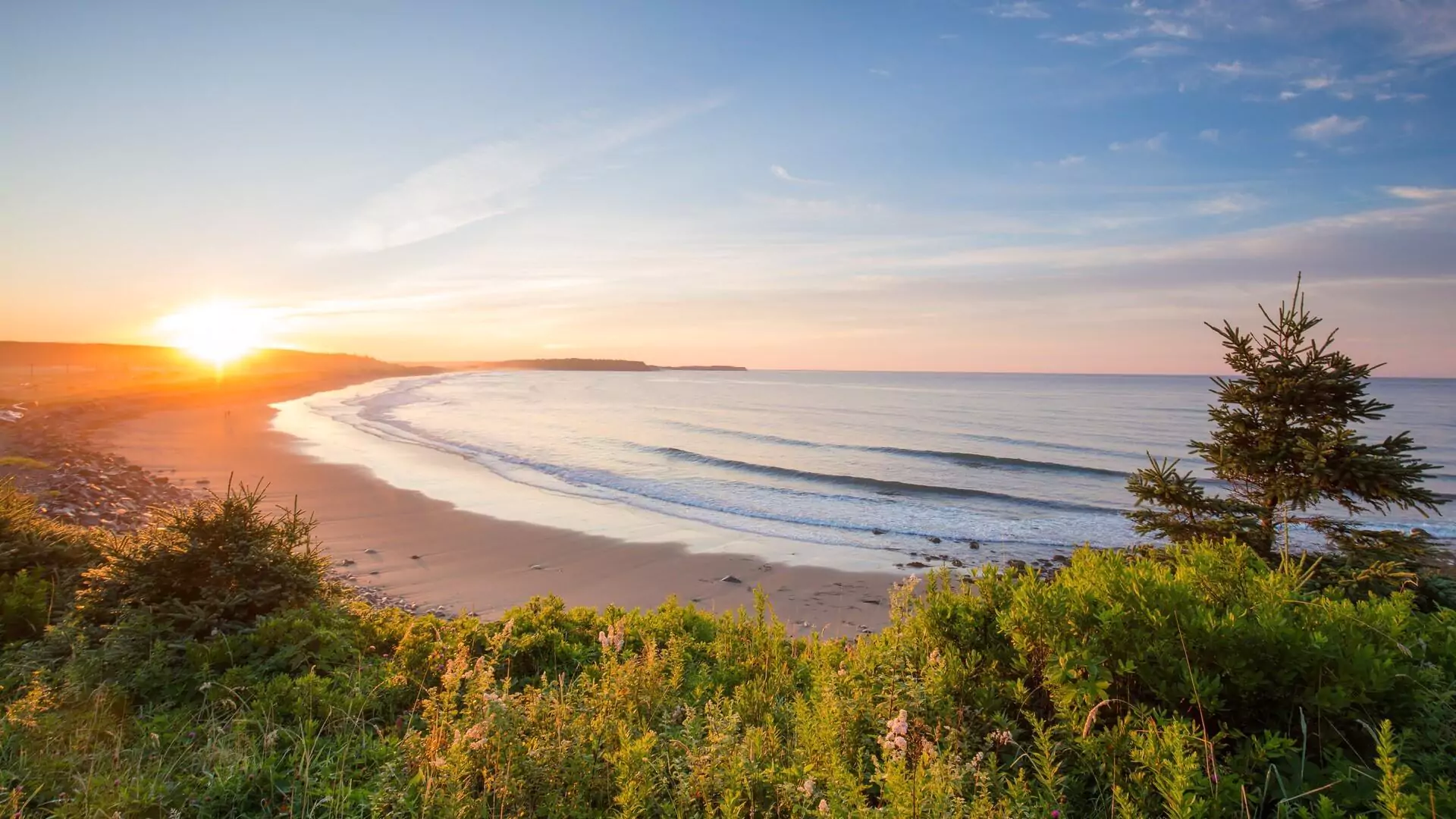 Lawrencetown Beach at sunrise, Nova Scotia
